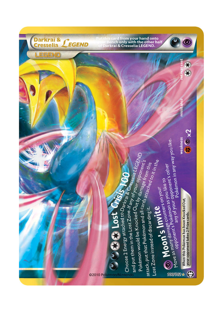 30th Celebration: Darkrai & Cresselia Legend (Bottom) Classic Collection - 100/102