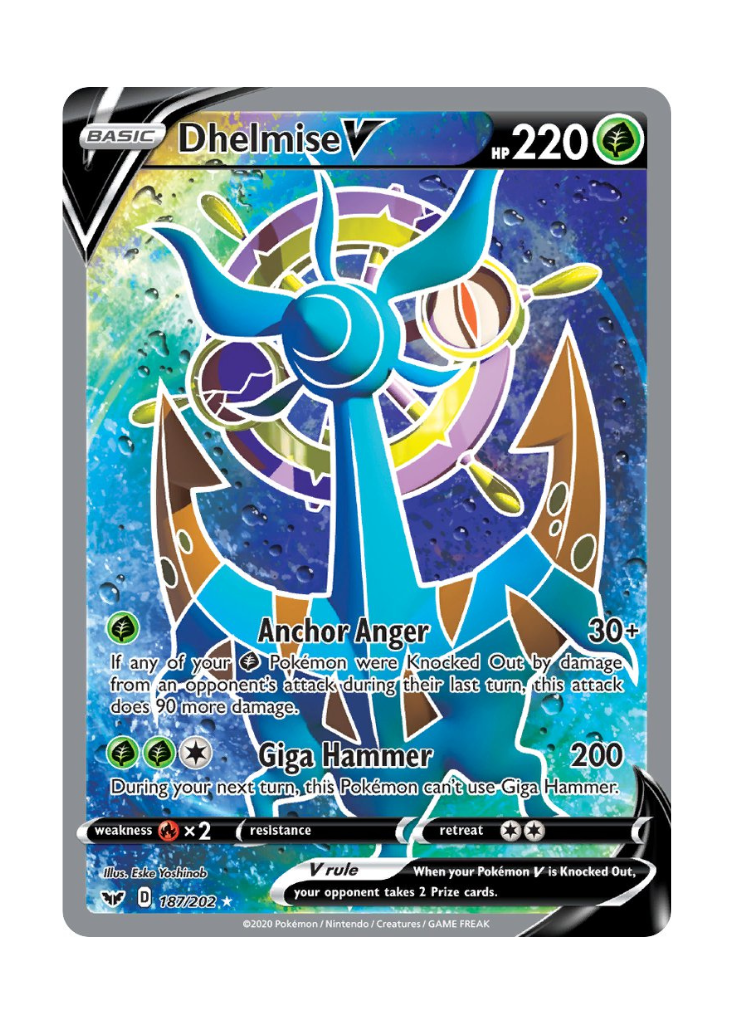 Sword & Shield: Dhelmise V Full Art - 187/202