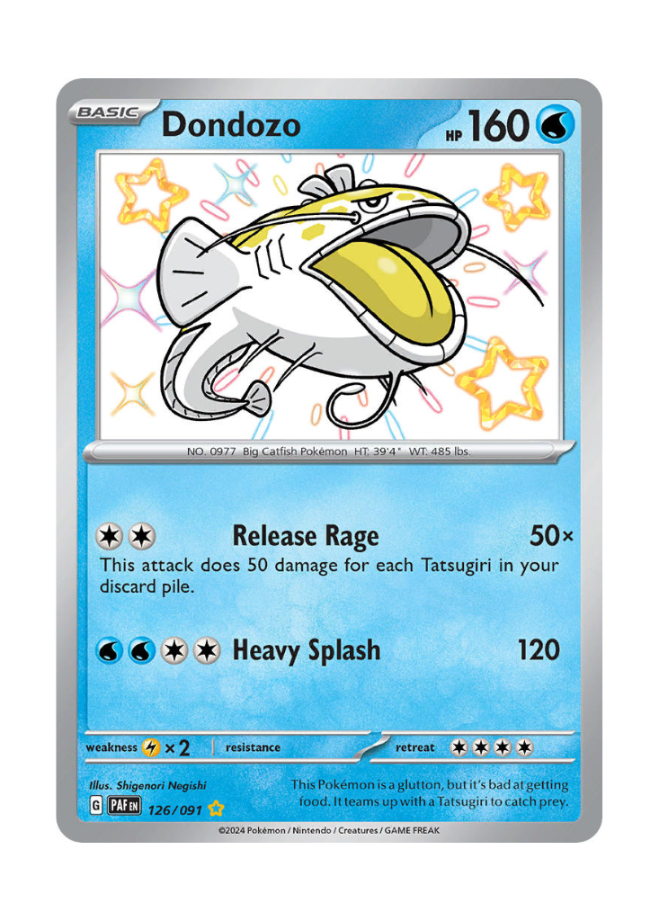 Paldean Fates: Dondozo Shiny Rare - 126/091
