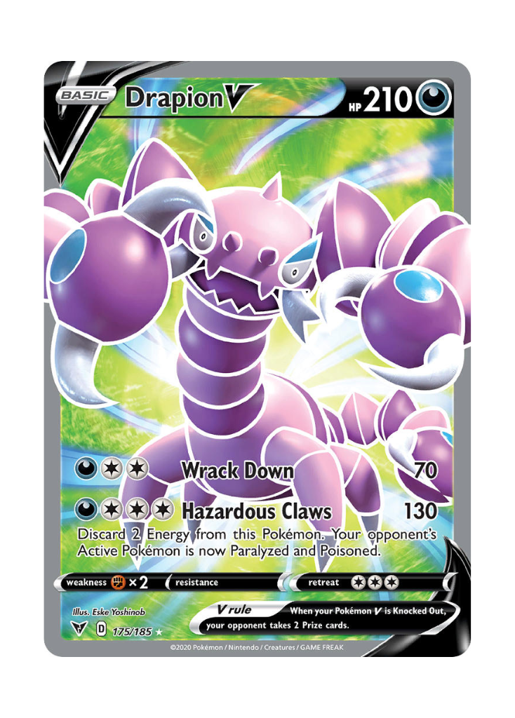 Vivid Voltage: Drapion V Full Art - 175/185