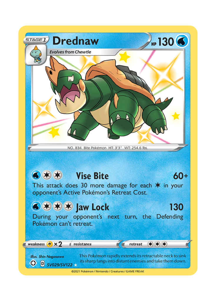 Shining Fates: Drednaw Shiny Rare - SV029/SV122