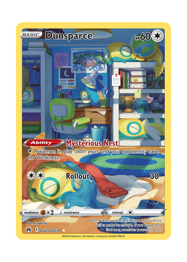 Crown Zenith: Dunsparce Galarian Gallery - GG23/GG70