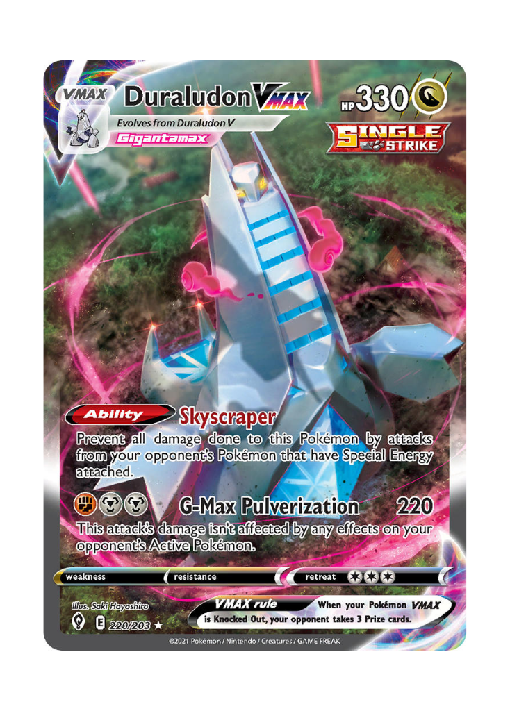 Evolving Skies: Duraludon VMAX Alternate Art Secret Rare - 220/203