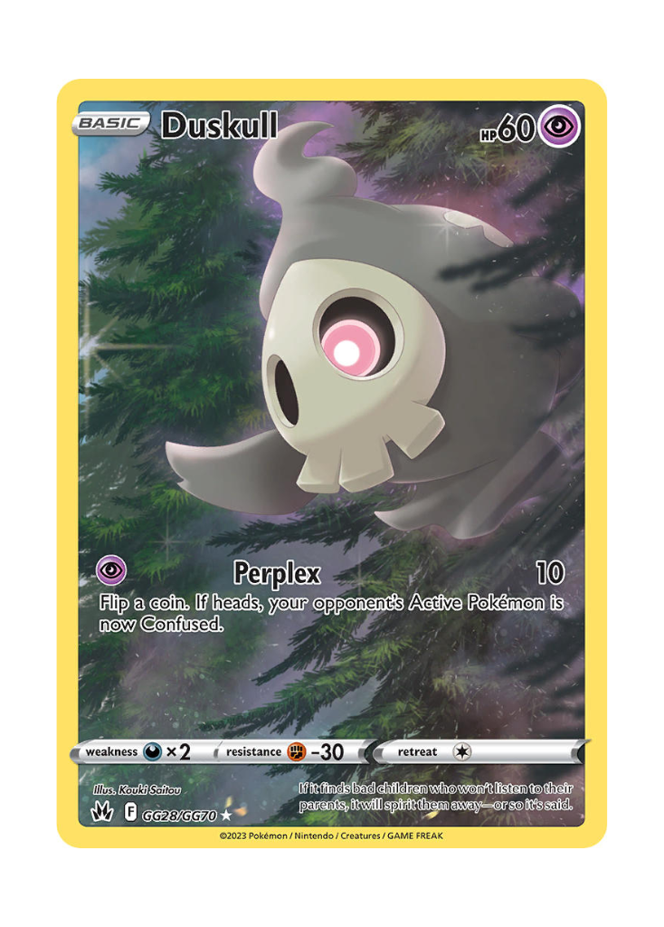 Crown Zenith: Duskull Galarian Gallery - GG28/GG70