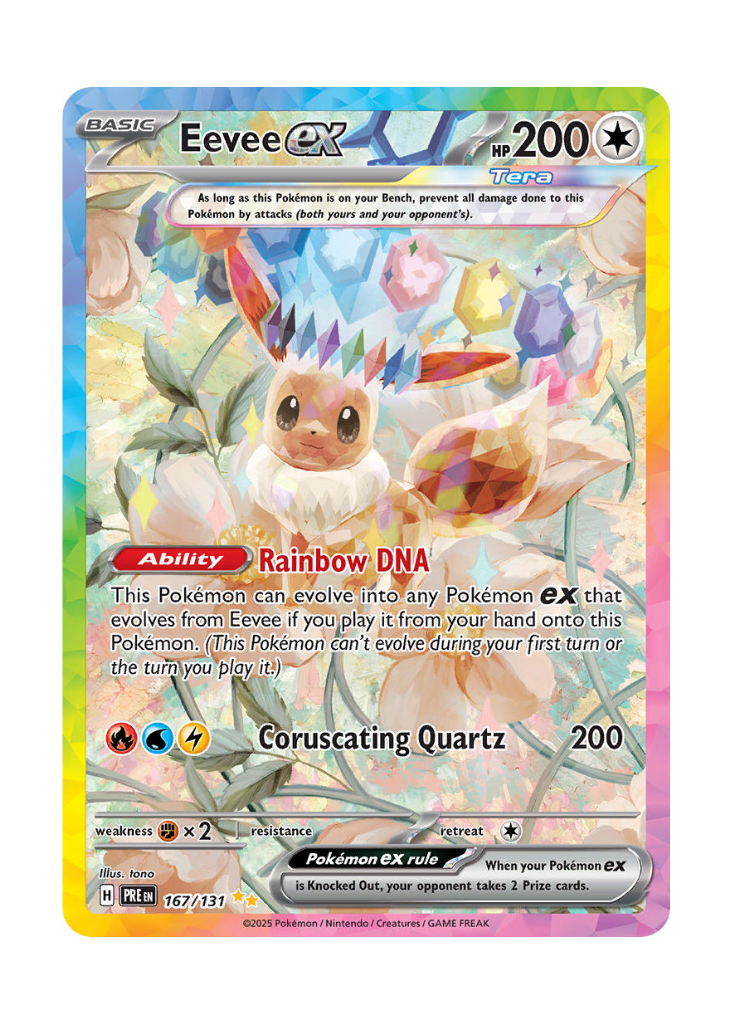 Prismatic Evolutions: Eevee ex Special Illustration Rare - 167/131