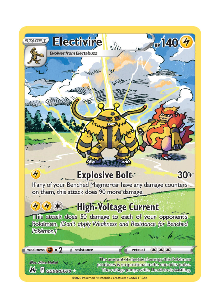 Crown Zenith: Electivire Galarian Gallery - GG08/GG70
