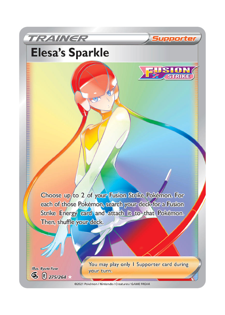 Fusion Strike: Elesa's Sparkle Rainbow Rare - 275/264
