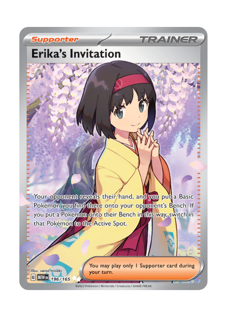 Scarlet & Violet 151: Erika's Invitation Full Art - 196/165