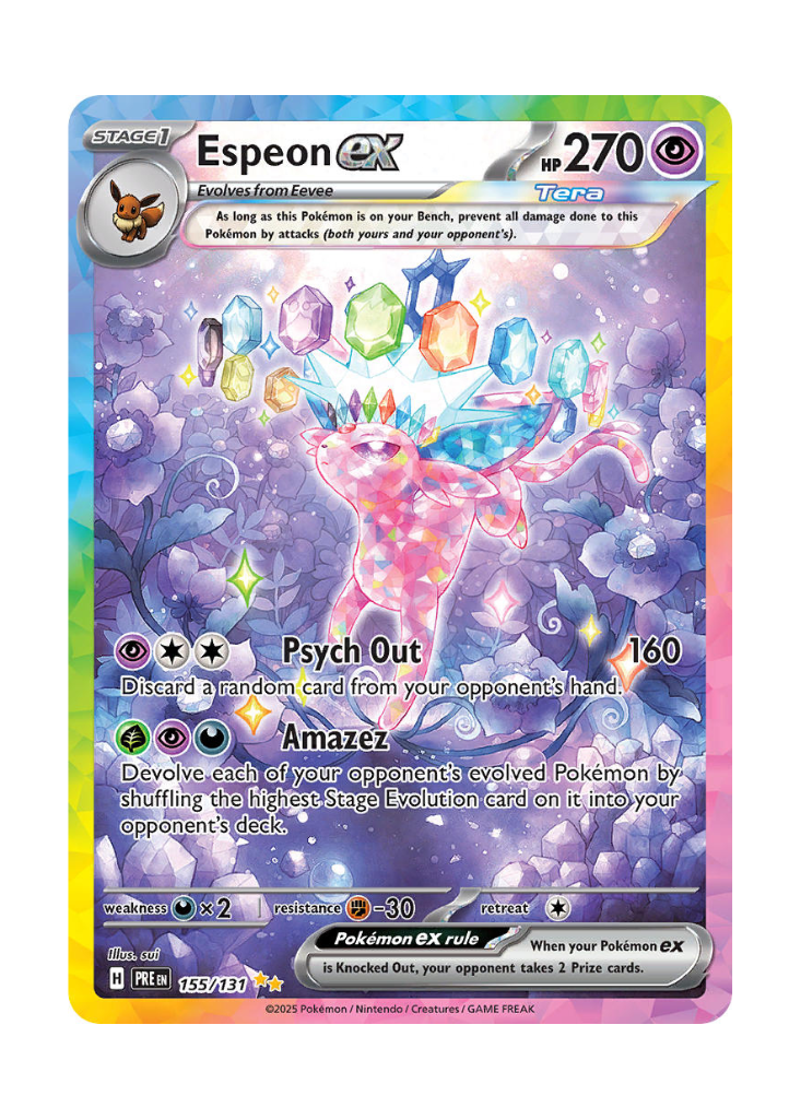 Prismatic Evolutions: Espeon ex Special Illustration Rare - 155/131