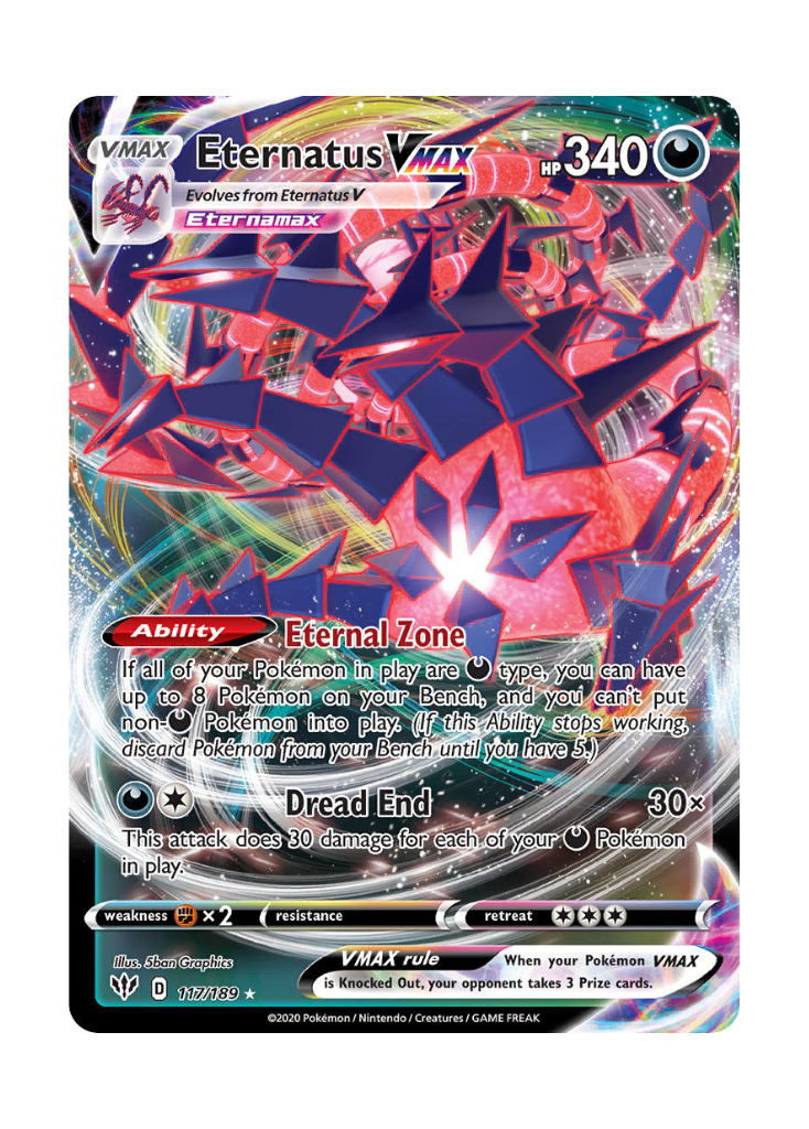 Darkness Ablaze: Eternatus VMAX Full Art - 117/189