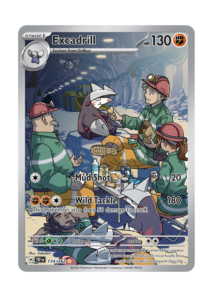 Temporal Forces: Excadrill Illustration Rare - 174/162