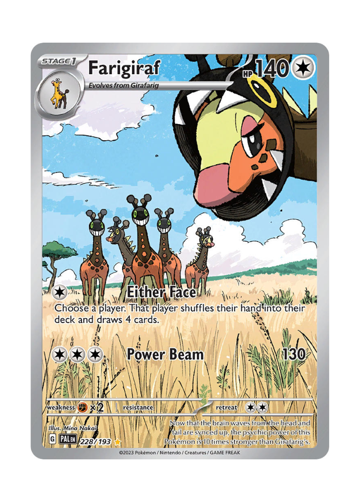 Paldea Evolved: Farigiraf Illustration Rare - 228/193