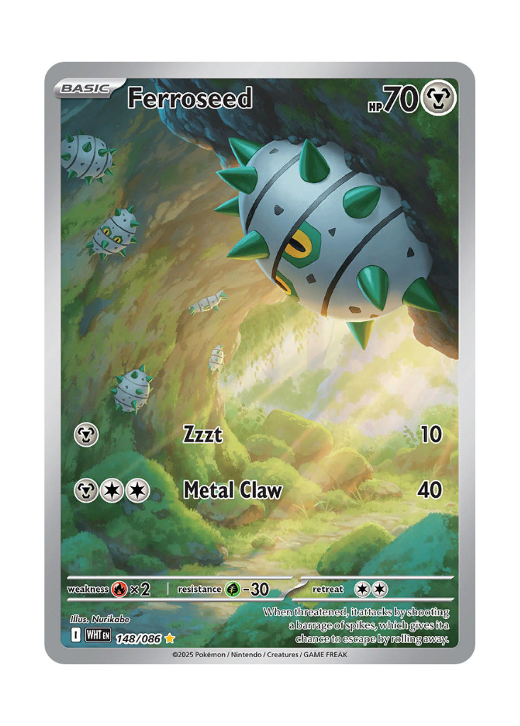 White Flare: Ferroseed Illustration Rare - 148/086