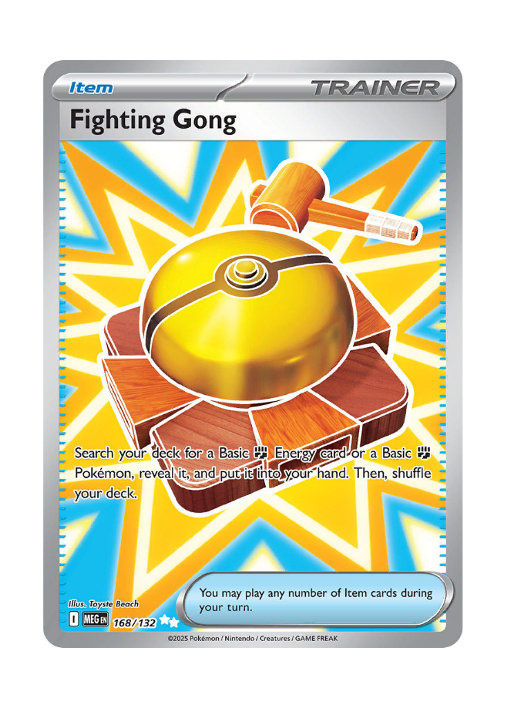 pokemon gold basic energy card Mega Evolution: Fighting Gong Full Art