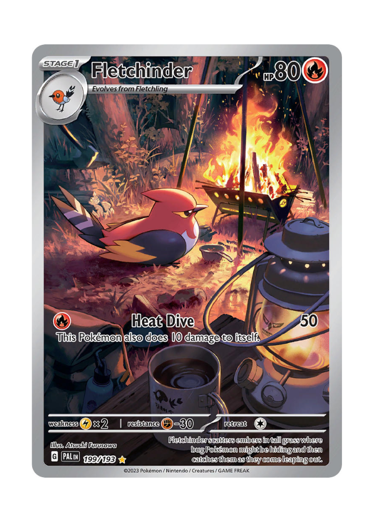 Paldea Evolved: Fletchinder Illustration Rare - 199/193