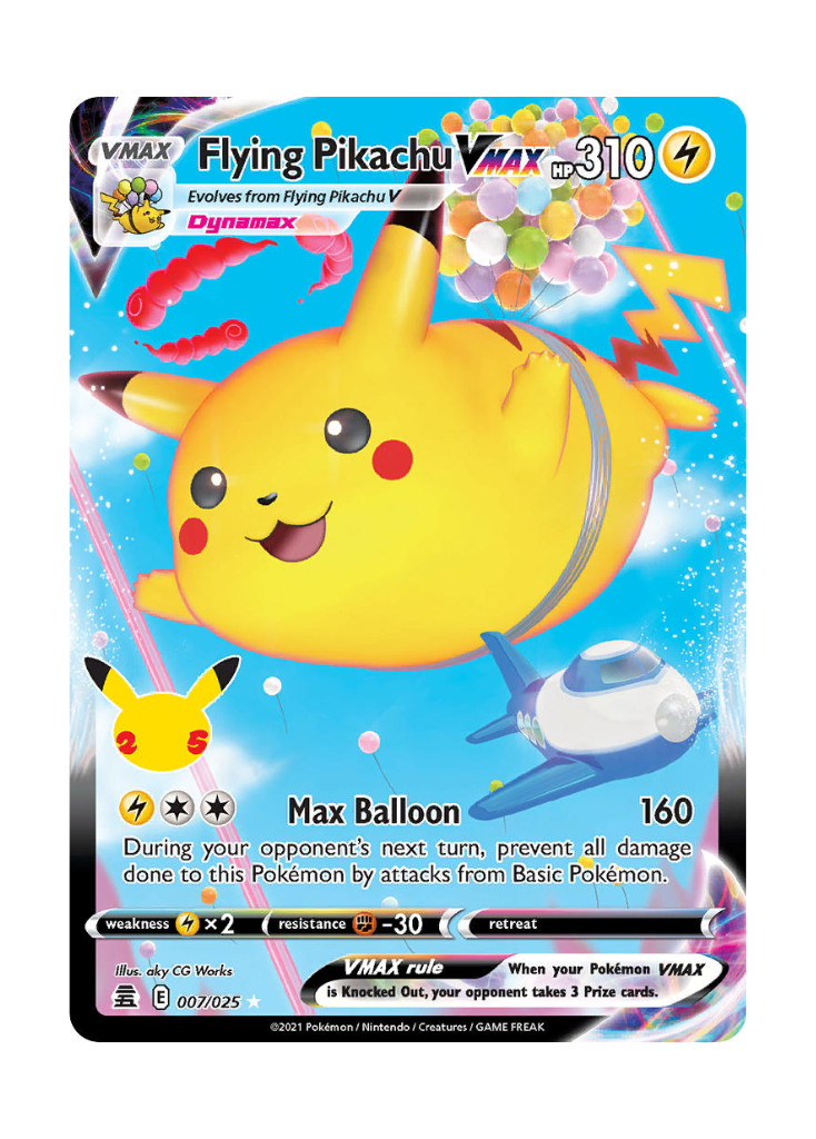 Celebrations: Flying Pikachu VMAX Full Art - 007/025