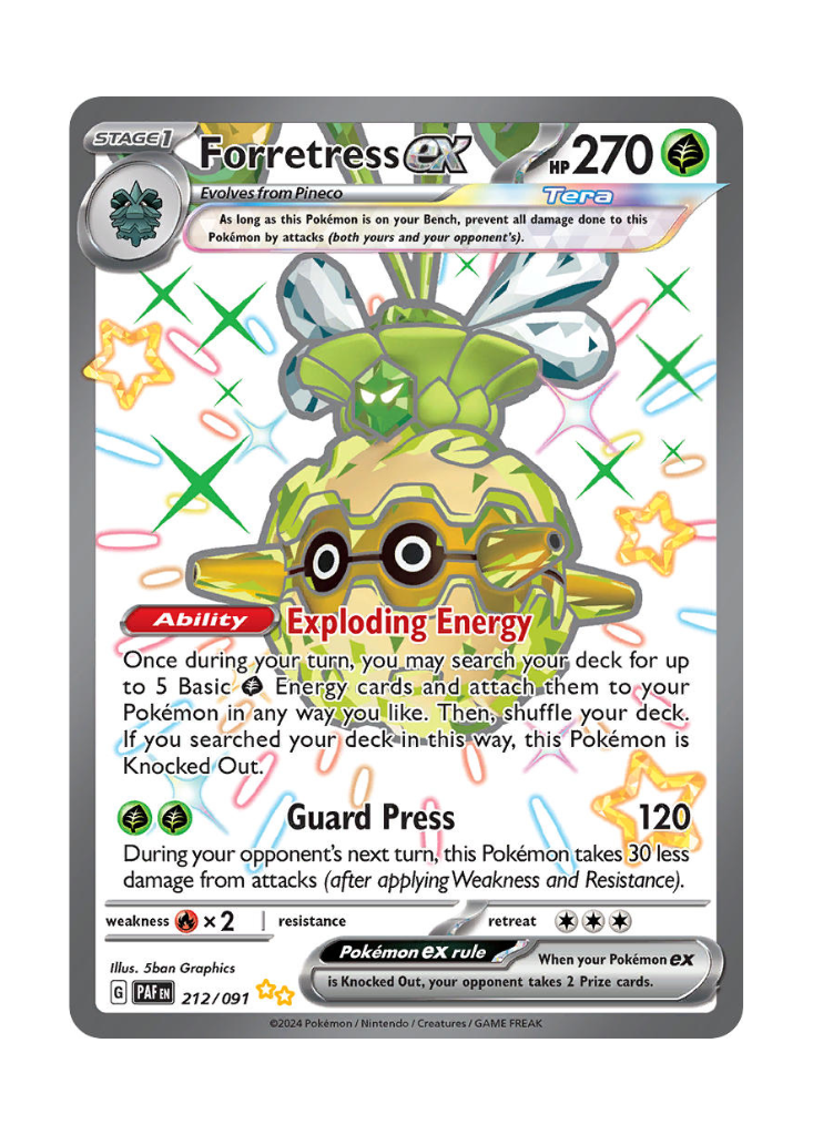 Paldean Fates: Forretress ex Shiny Full Art - 212/091