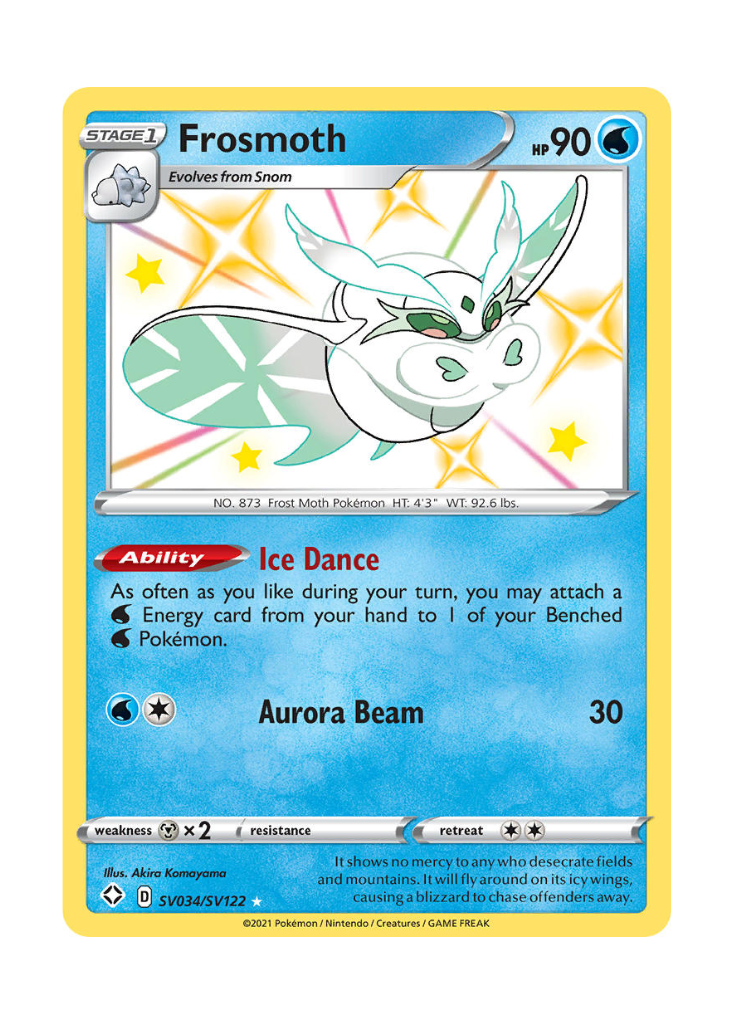Shining Fates: Frosmoth Shiny Rare - SV034/SV122
