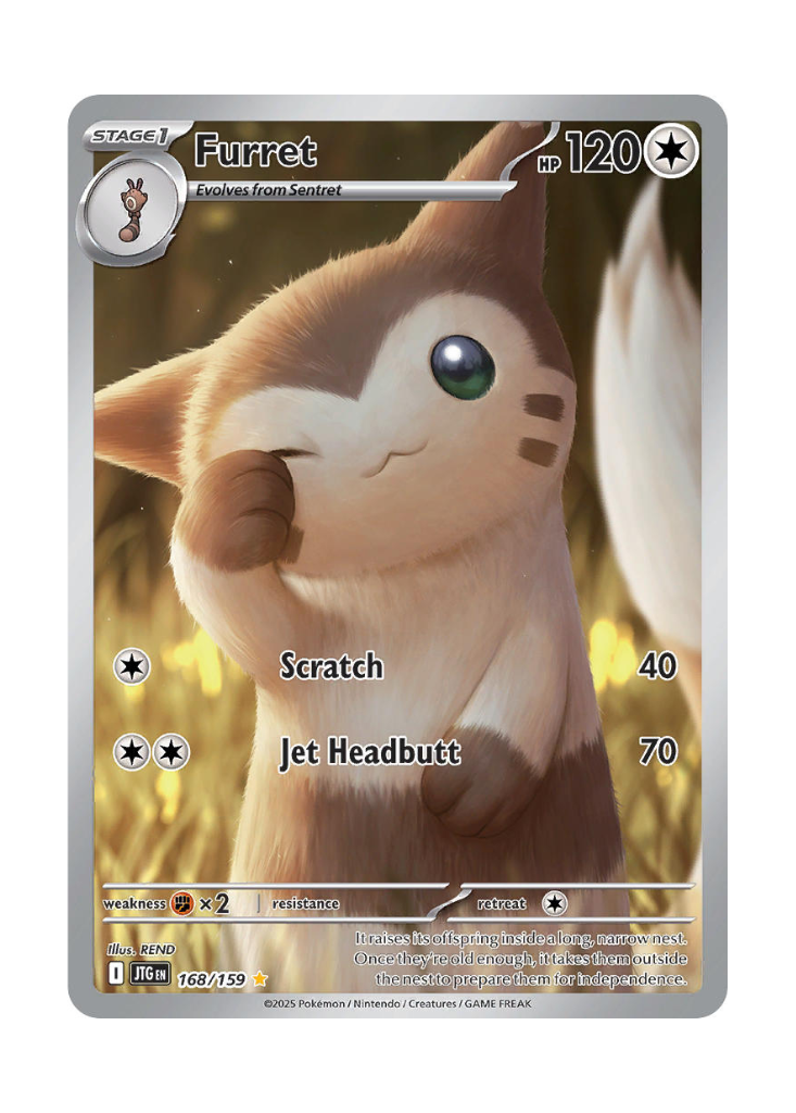 Journey Together: Furret Illustration Rare - 168/159