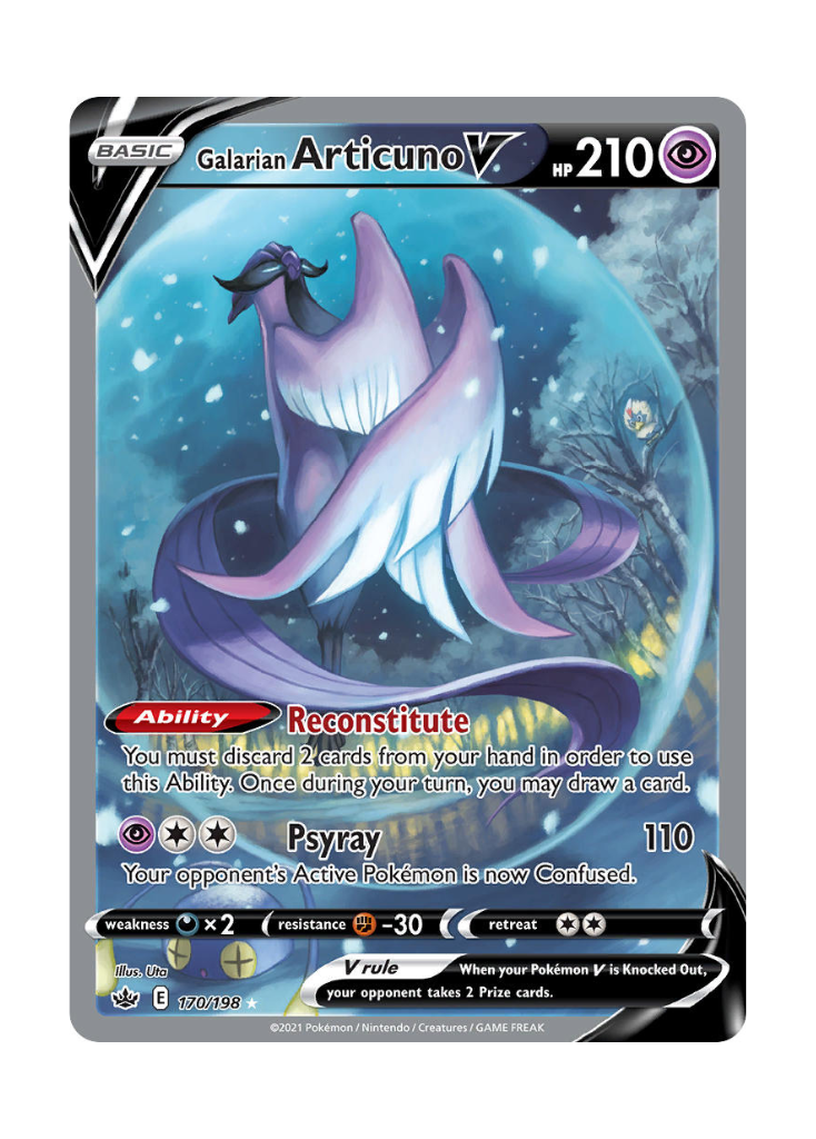 Chilling Reign: Galarian Articuno V Alternate Full Art - 170/198