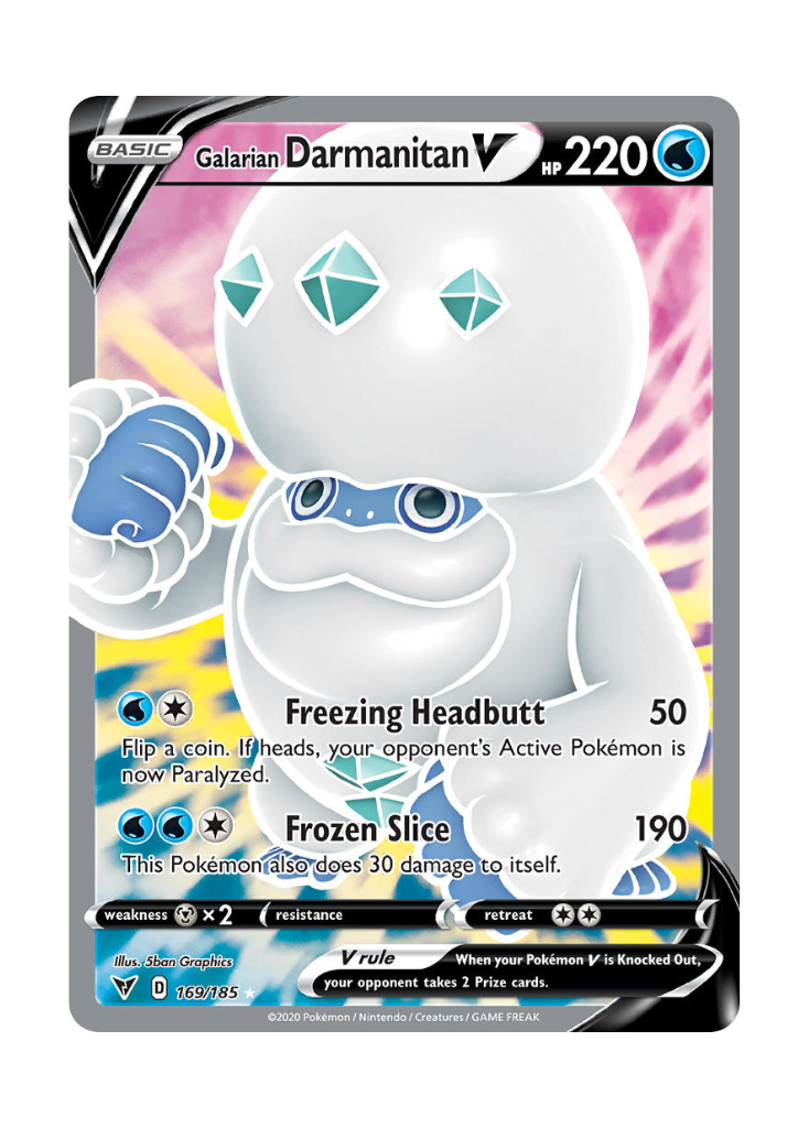 Vivid Voltage: Galarian Darmanitan V Full Art - 169/185