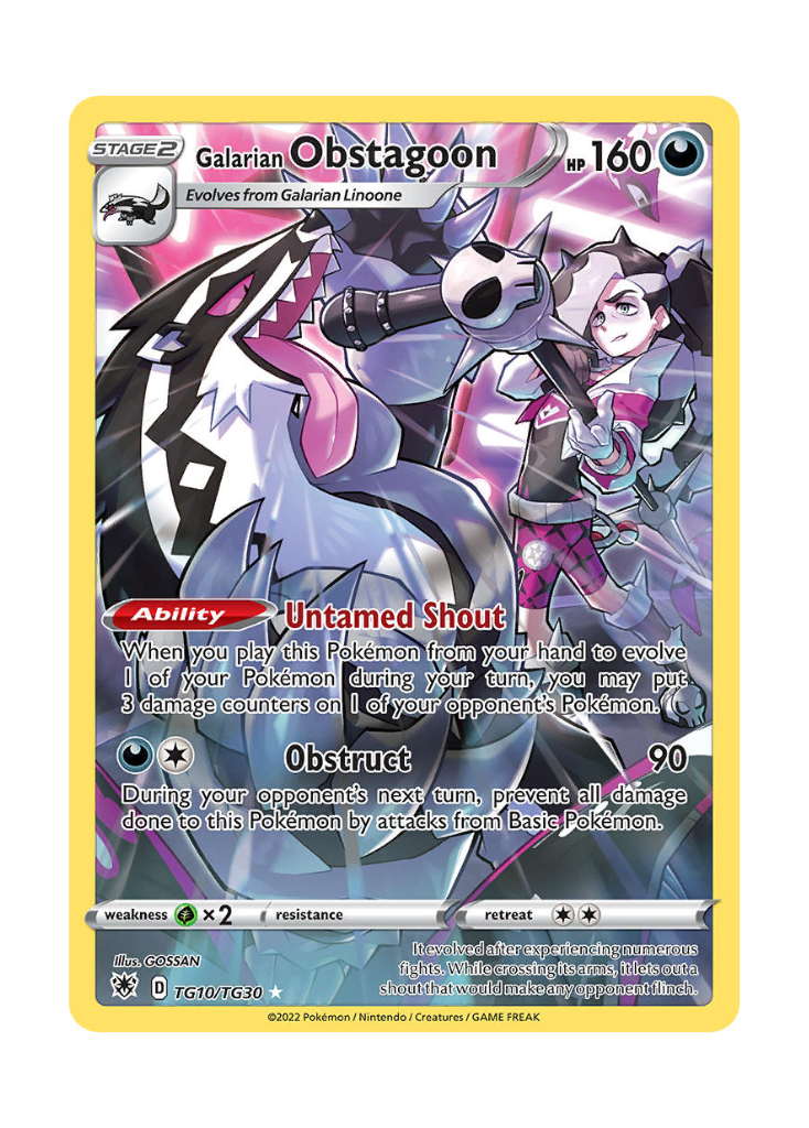 Astral Radiance: Galarian Obstagoon Trainer Gallery - TG10/TG30