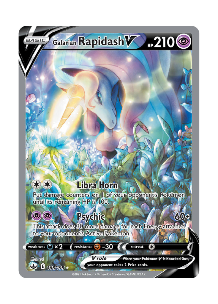 Chilling Reign: Galarian Rapidash V Alternate Full Art - 168/198