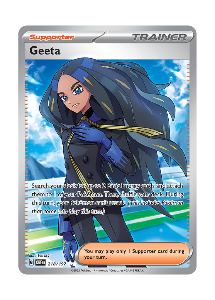 Obsidian Flames: Geeta Full Art - 218/197