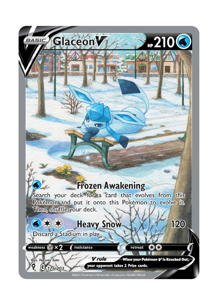 Evolving Skies: Glaceon V Alternate Full Art - 175/203