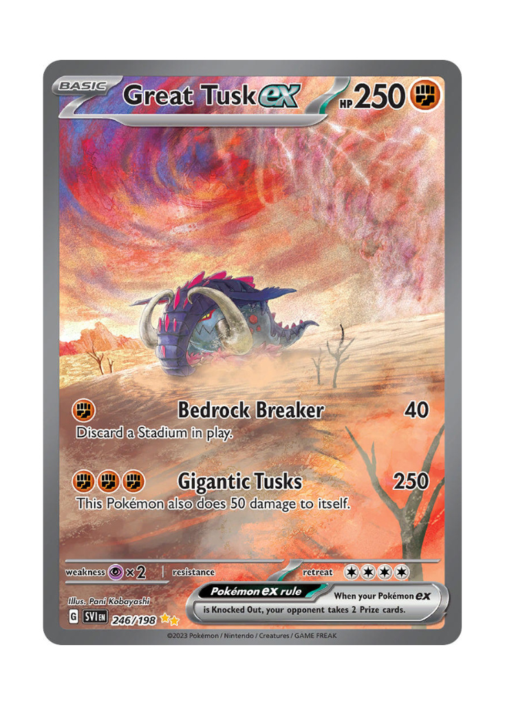 Scarlet & Violet: Great Tusk ex Special Illustration Rare - 246/198