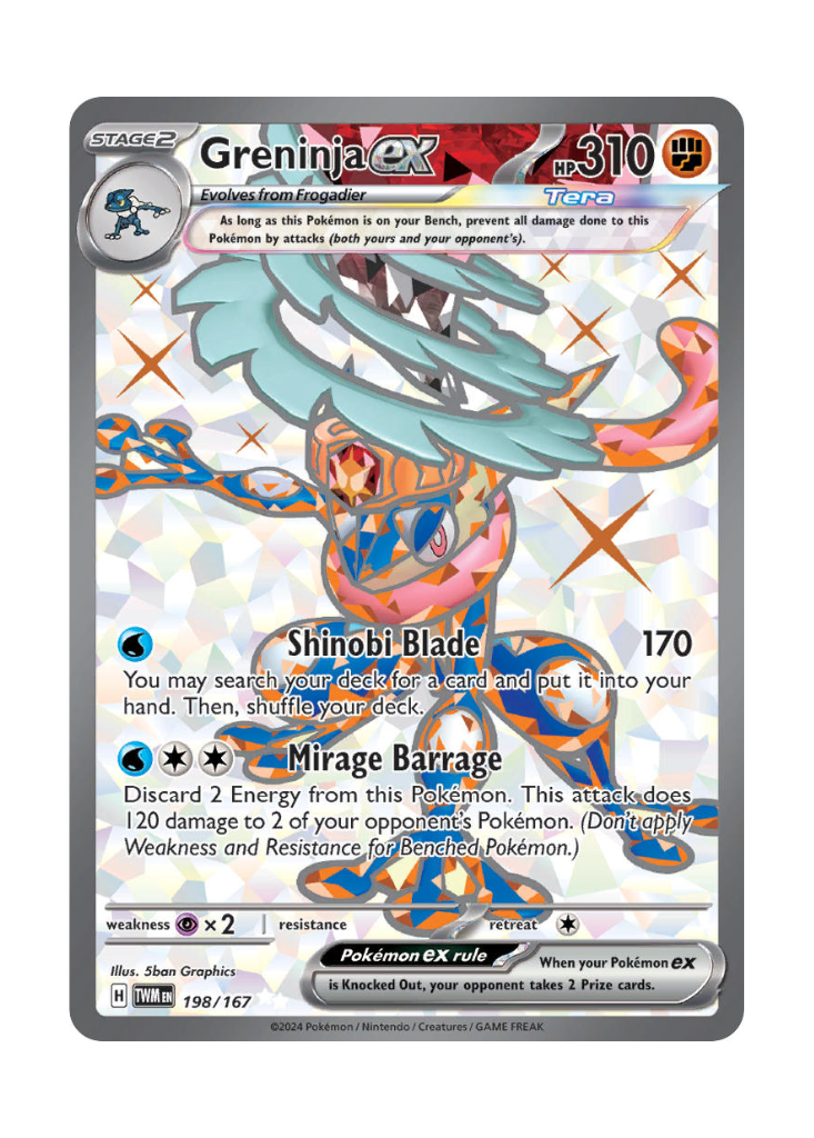 Twilight Masquerade: Greninja ex Full Art - 198/167