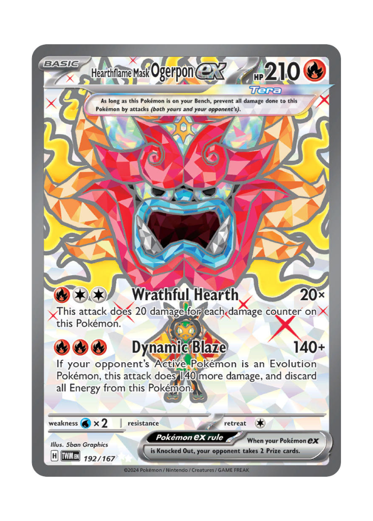 Twilight Masquerade: Hearthflame Mask Ogerpon ex Full Art - 192/167