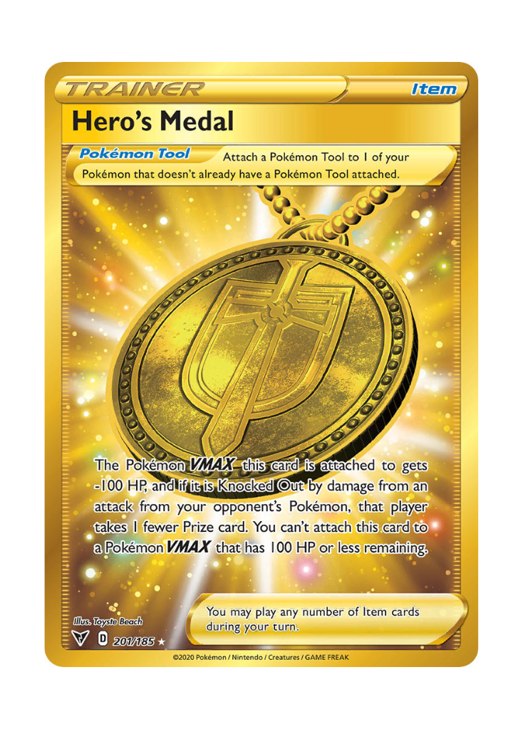 Vivid Voltage: Hero's Medal Secret Rare - 201/185
