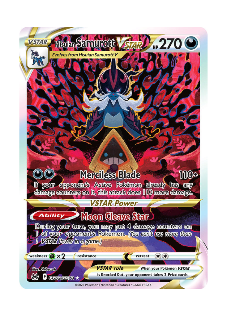Crown Zenith: Hisuian Samurott VSTAR Galarian Gallery - GG52/GG70