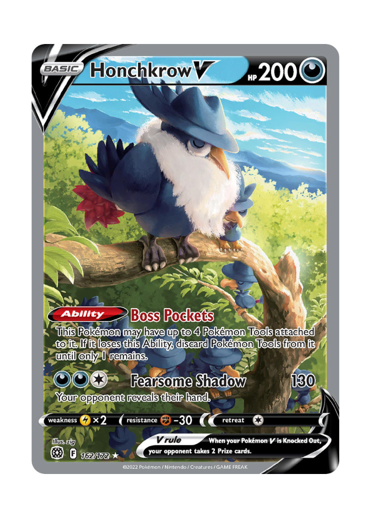 Brilliant Stars: Honchkrow V Alternate Full Art - 162/172