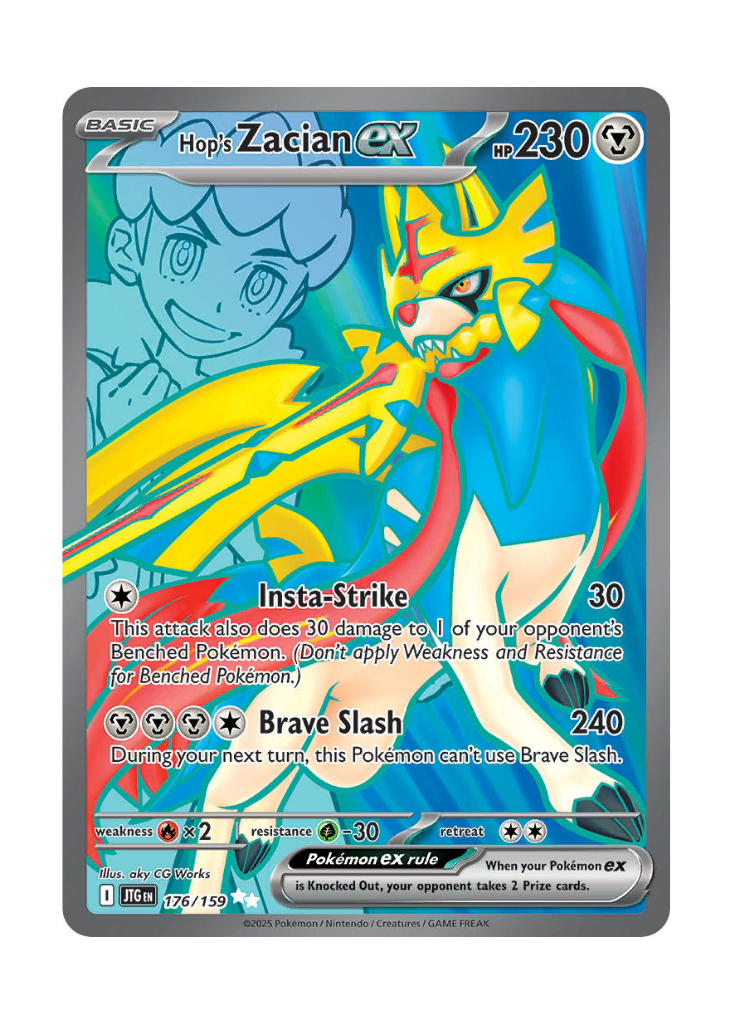 Journey Together: Hop's Zacian ex Full Art - 176/159