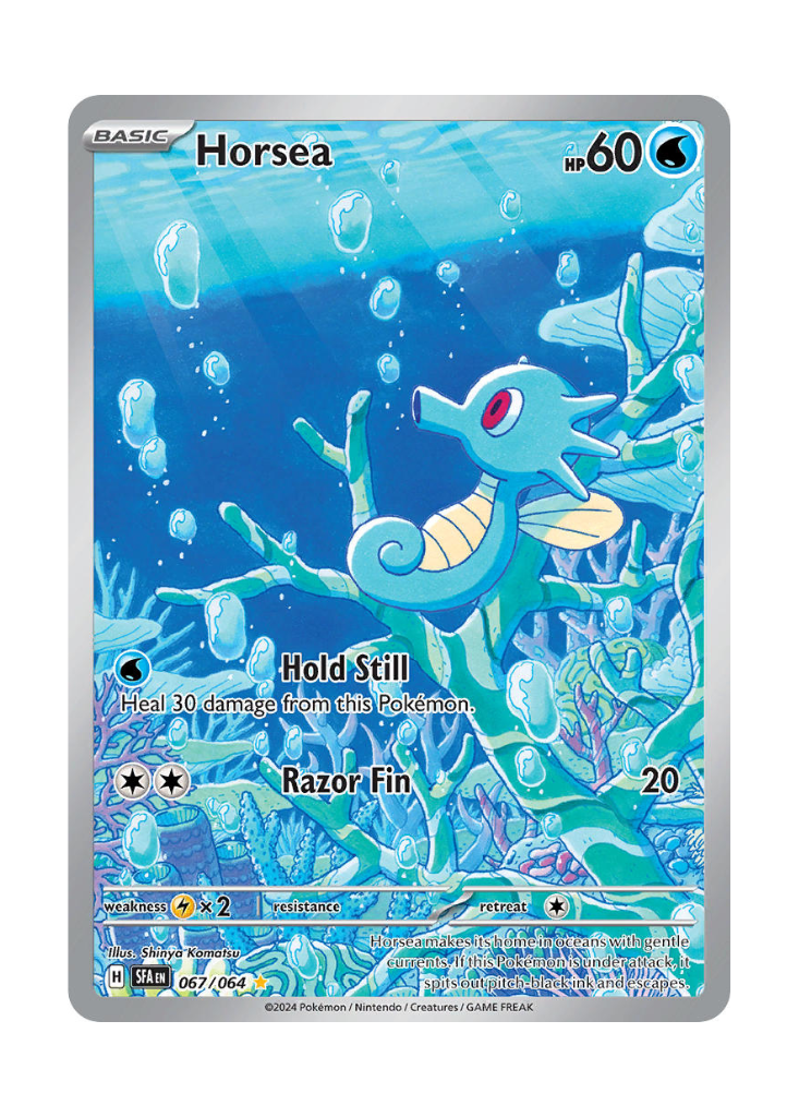 Shrouded Fable: Horsea Illustration Rare - 067/064