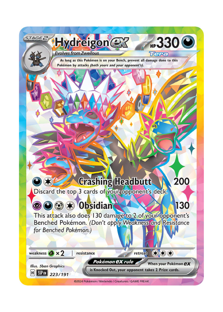 Surging Sparks: Hydreigon ex Full Art - 223/191 ATP Gaming LLC Surging Sparks: Hydreigon ex Full Art - 223/191 ATP Gaming LLC