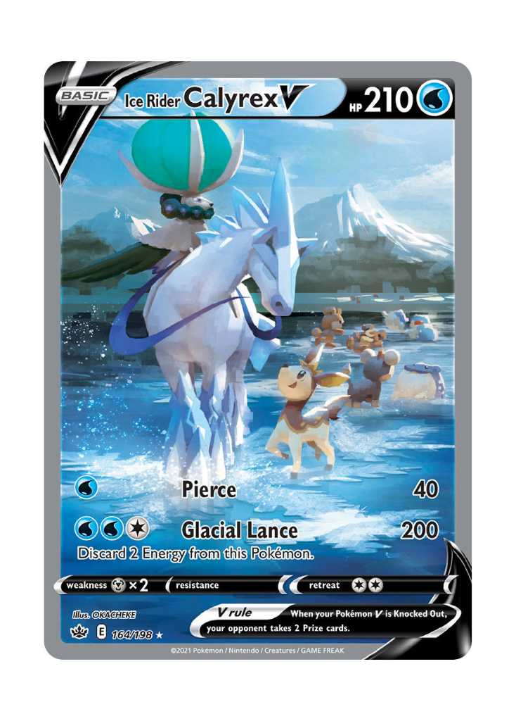 Chilling Reign: Ice Rider Calyrex V Alternate Full Art - 164/198