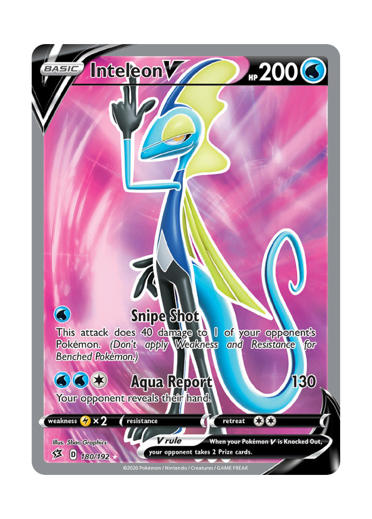 Rebel Clash: Inteleon V Full Art - 180/192