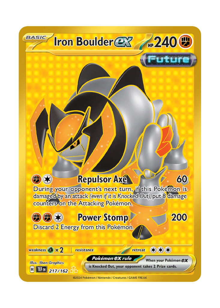 Temporal Forces: Iron Boulder ex Hyper Rare - 217/162