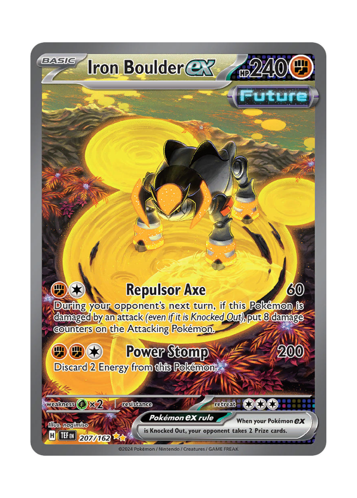 Temporal Forces: Iron Boulder ex Special Illustration Rare - 207/162