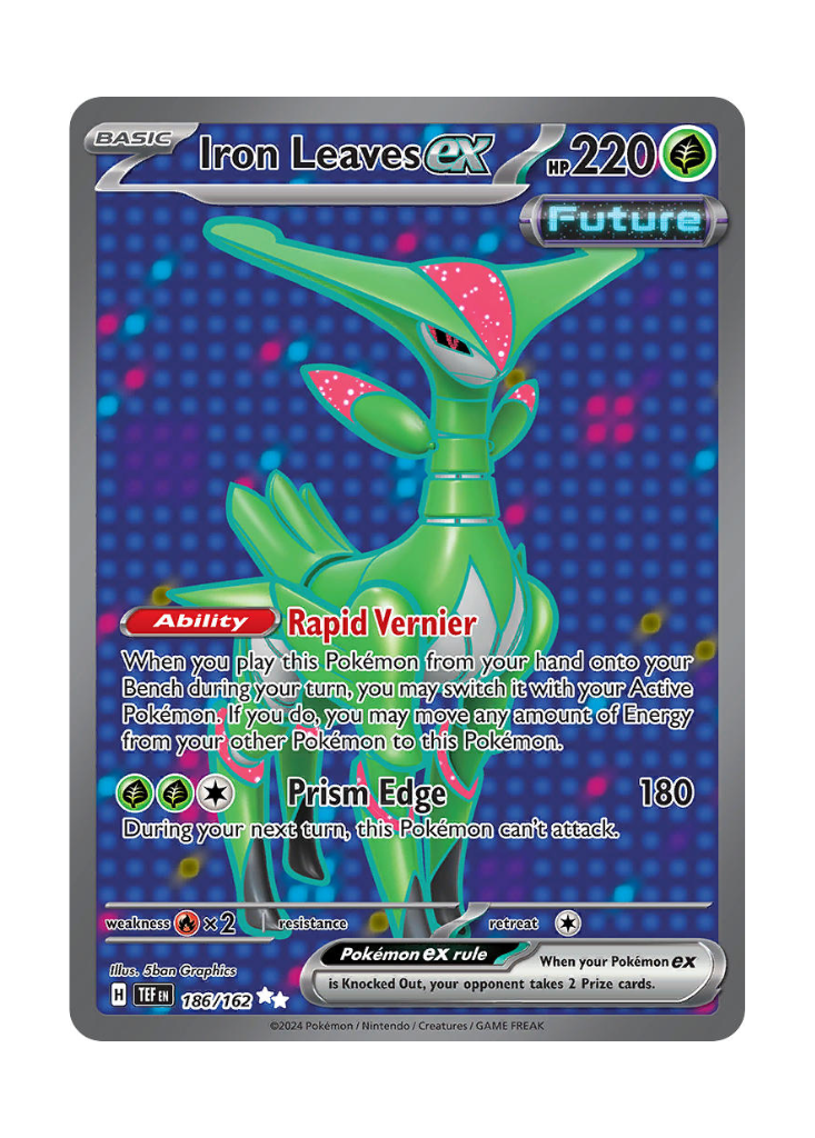 Temporal Forces: Iron Leaves ex Full Art - 186/162