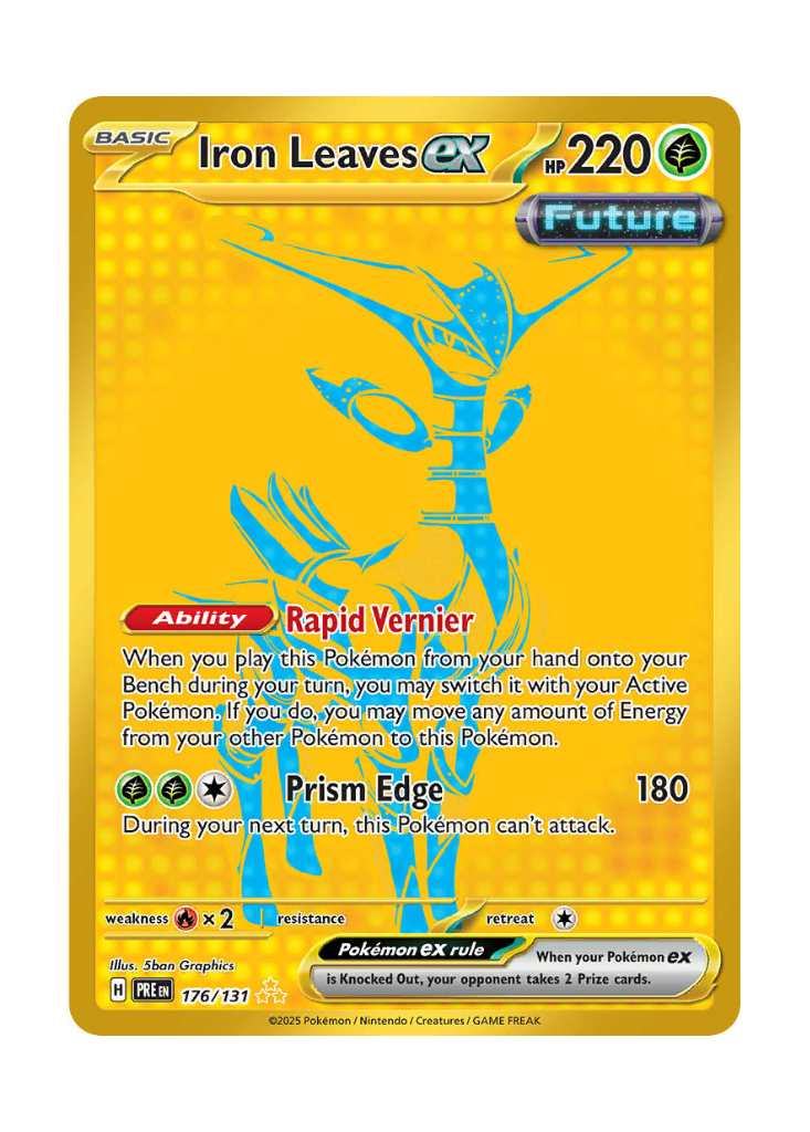 Prismatic Evolutions: Iron Leaves ex Hyper Rare - 176/131