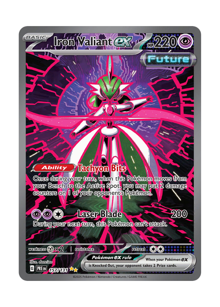 Prismatic Evolutions: Iron Valiant ex Special Illustration Rare - 157/131