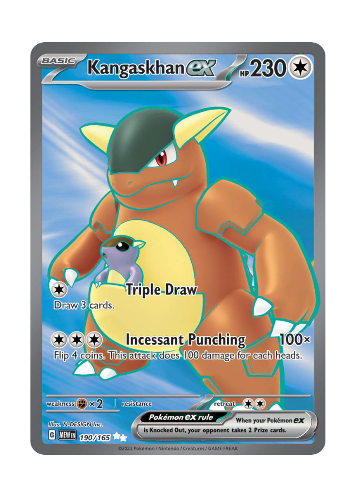 Scarlet & Violet 151: Kangaskhan ex Full Art - 190/165