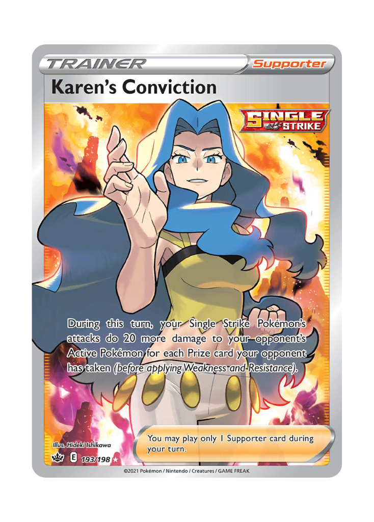 Chilling Reign: Karen's Conviction Full Art - 193/198