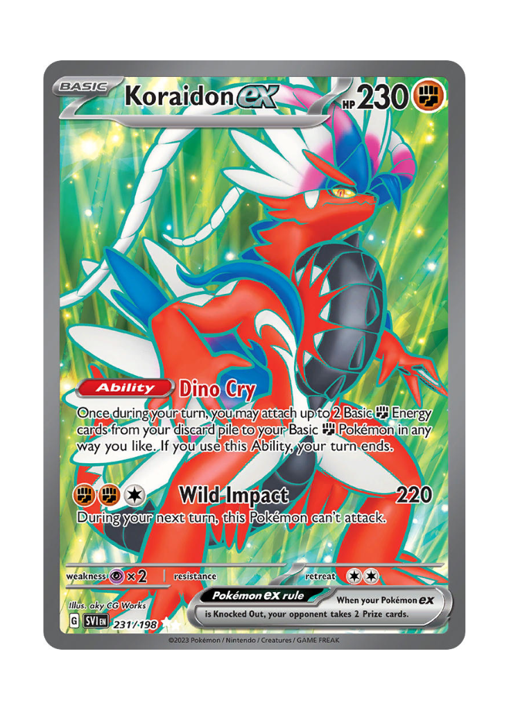 Scarlet & Violet: Koraidon ex Full Art - 231/198