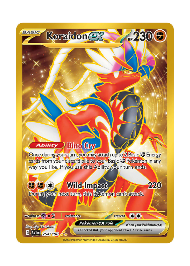 Scarlet & Violet: Koraidon ex Hyper Rare - 254/198