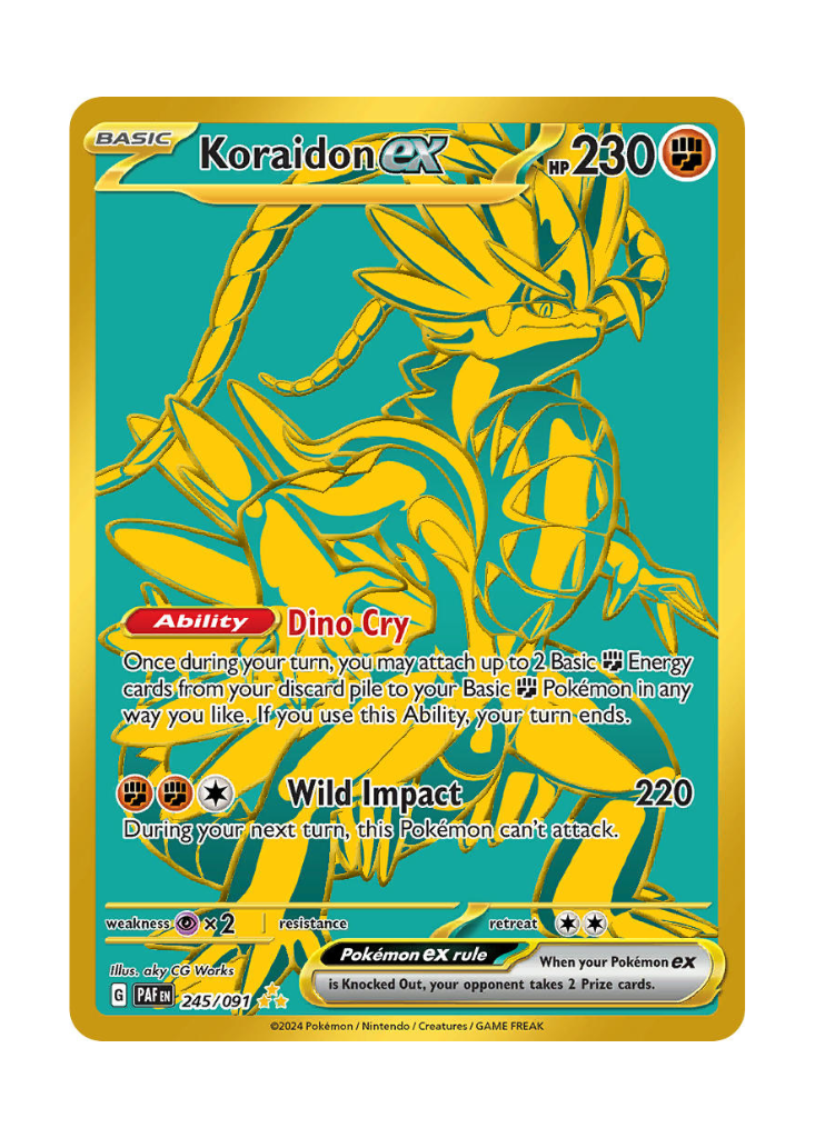 Paldean Fates: Koraidon ex Hyper Rare - 245/091